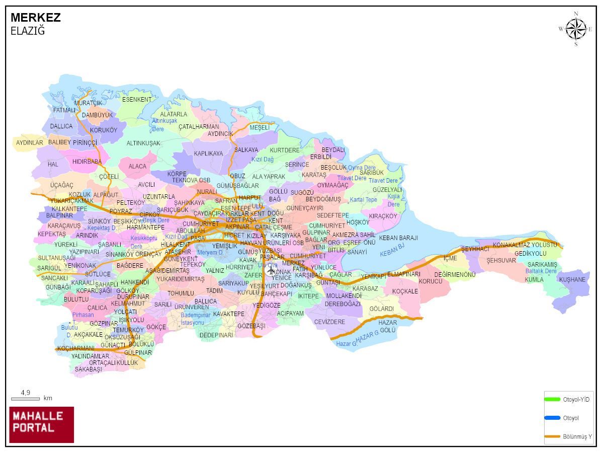 MERKEZ Mahalle Köy Haritası