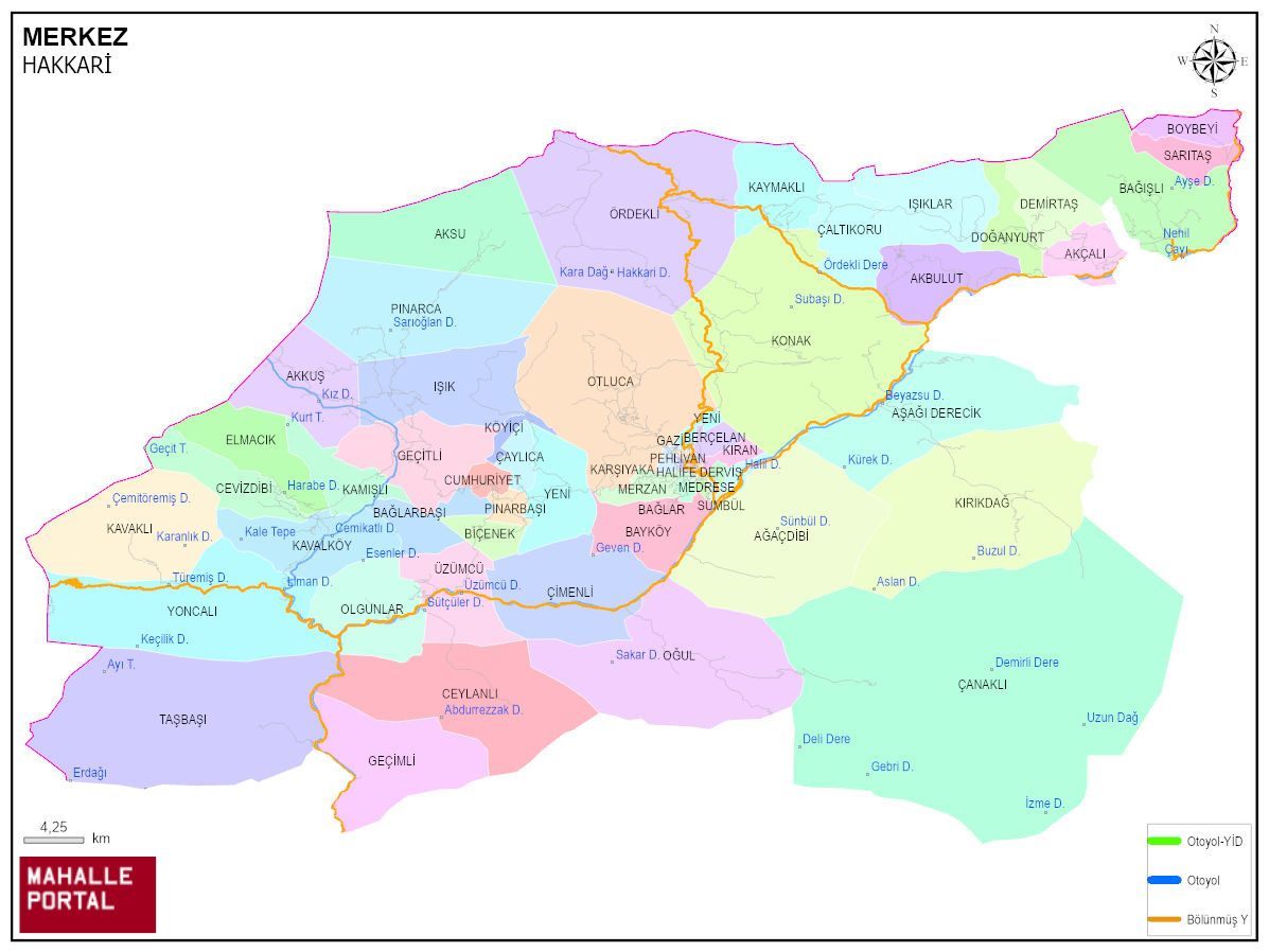 MERKEZ Mahalle Köy Haritası