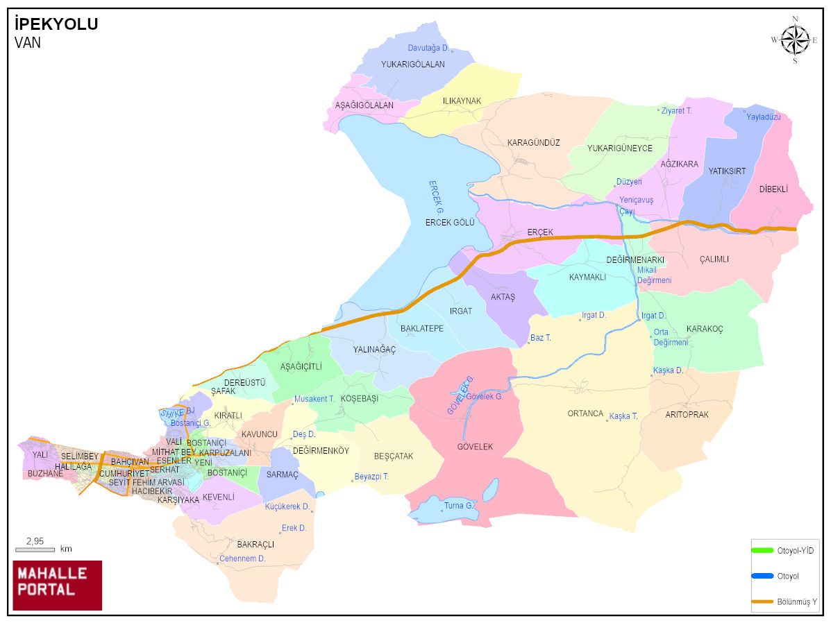 İPEKYOLU Mahalle Köy Haritası | İlçedeki Tüm Mahalle ve Köyler