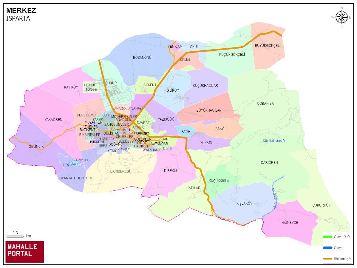 MERKEZ Mahalle Köy Haritası