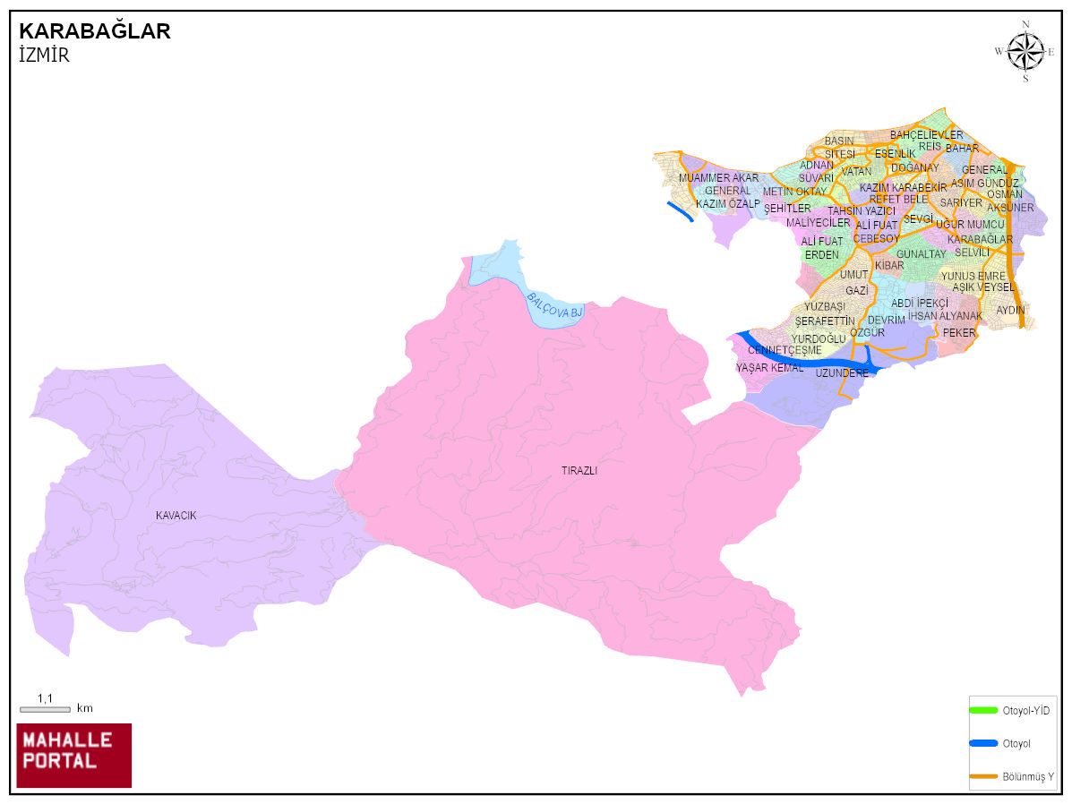 KARABAĞLAR Mahalle Köy Haritası