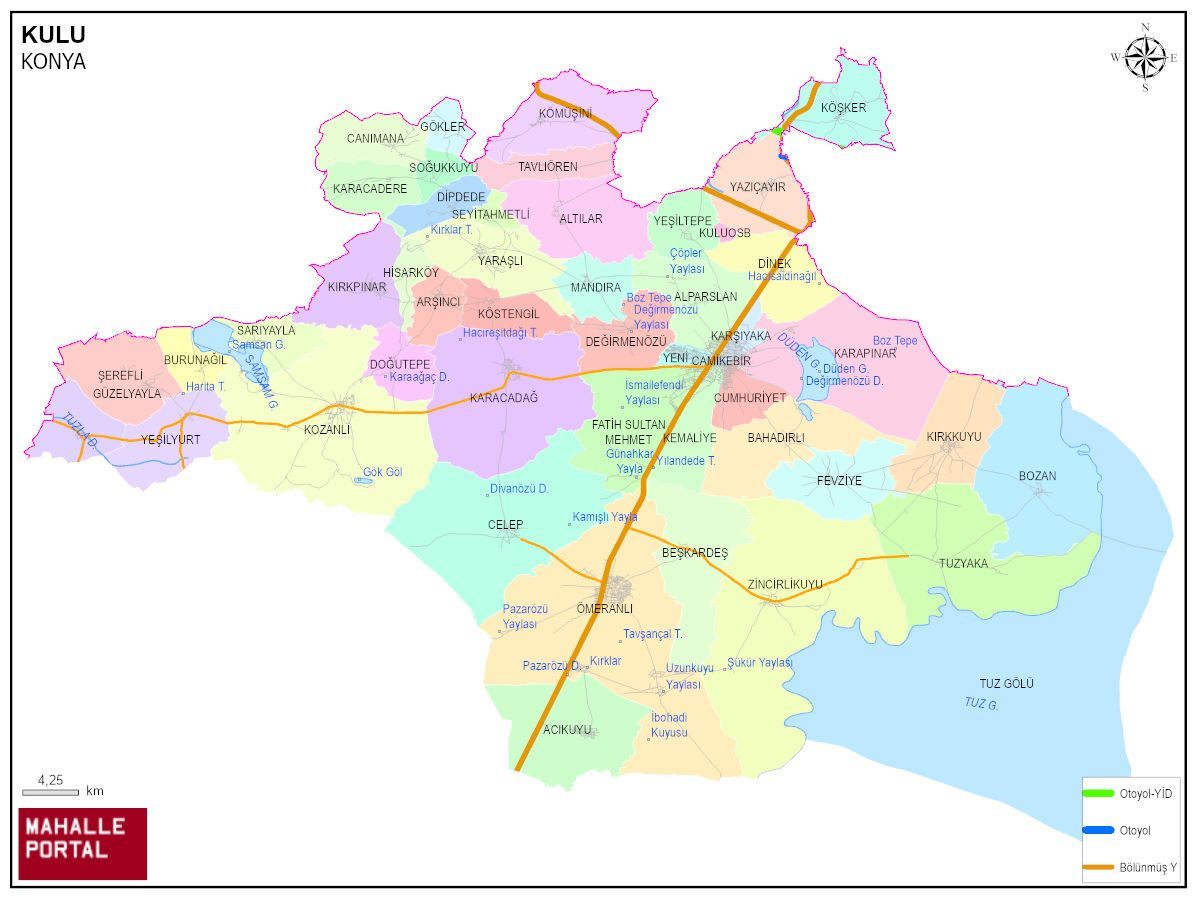 KULU Mahalle Köy Haritası