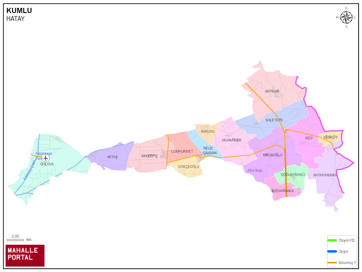 KUMLU Mahalle Köy Haritası