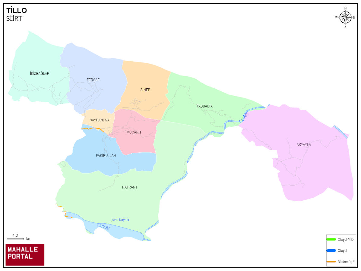 TİLLO Mahalle Köy Haritası | İlçedeki Tüm Mahalle ve Köyler