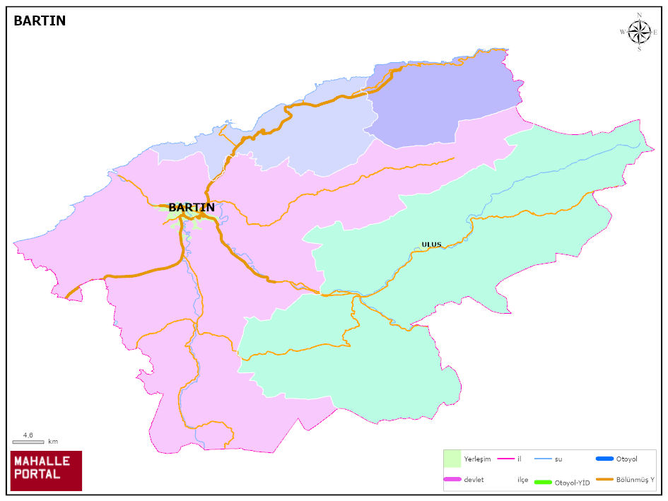 BARTIN Siyasi Haritası