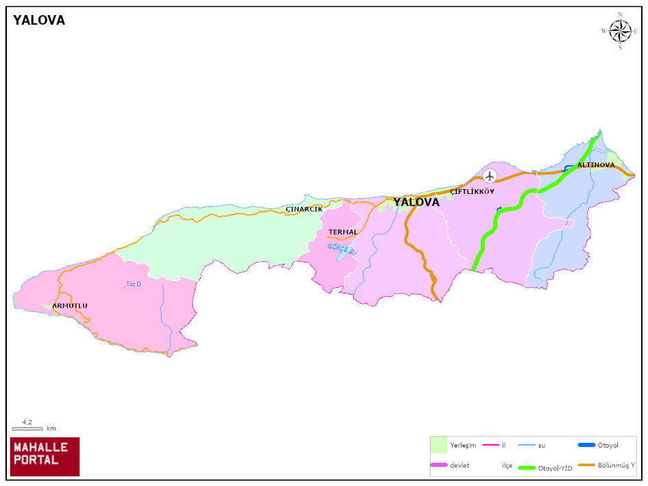YALOVA Siyasi Haritası