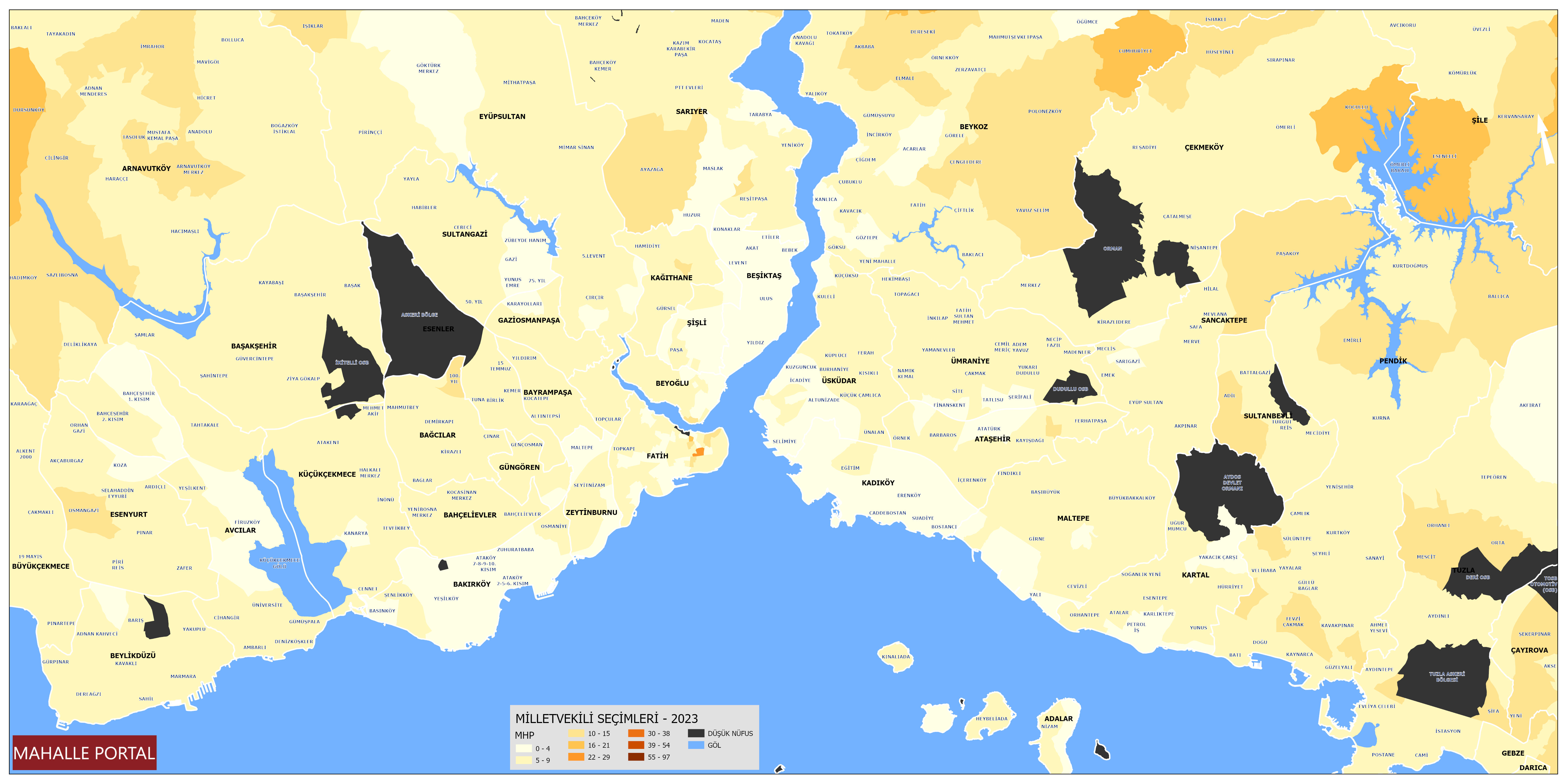 2023 İstanbul MHP Oy Oranları