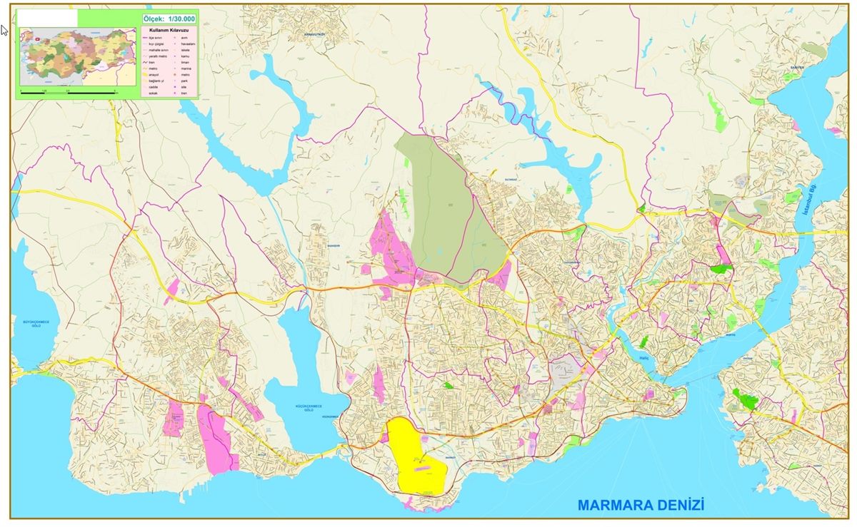 Avrupa Yakası Haritası