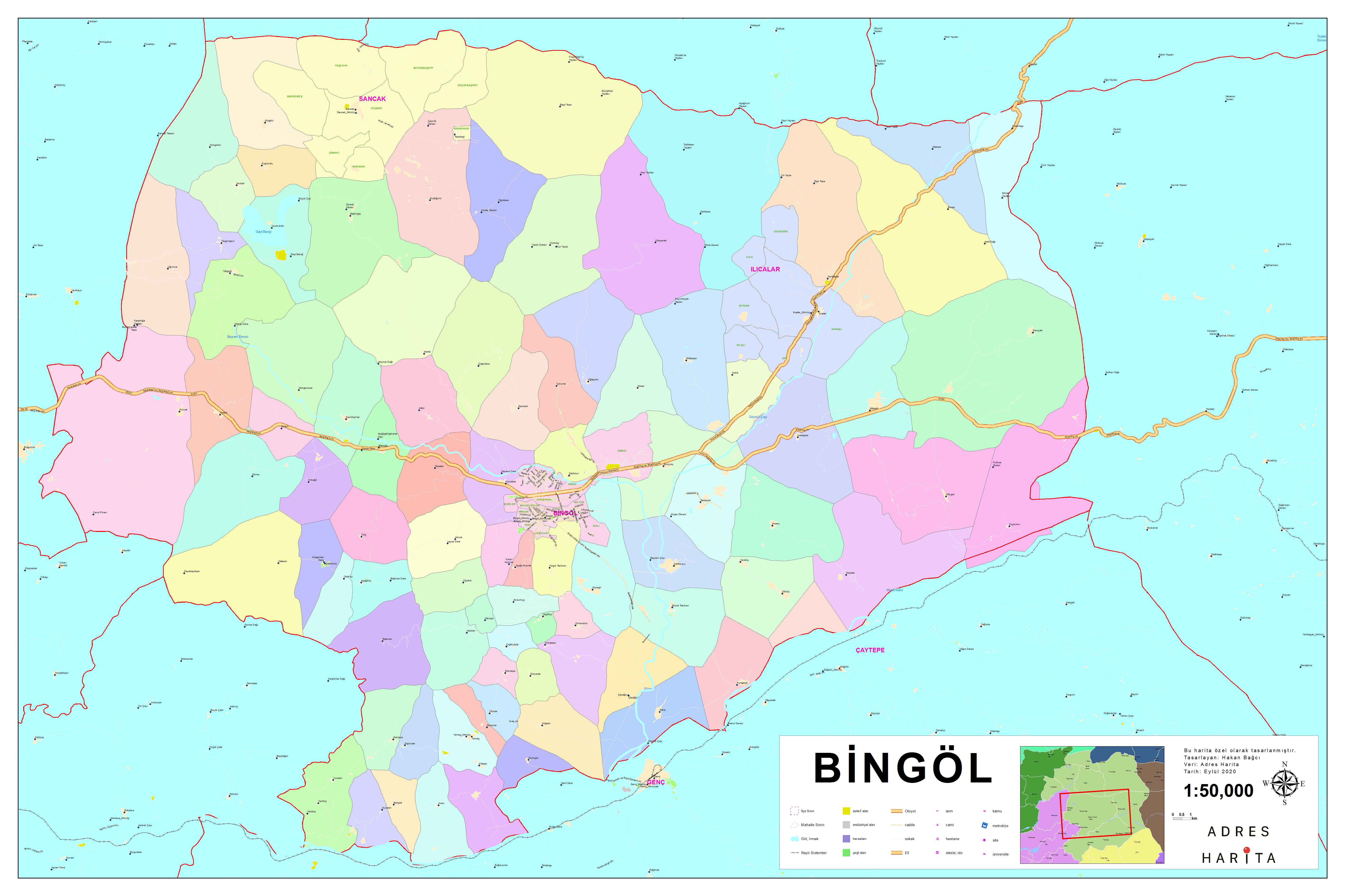 İlçe Köy Renkli Bingöl