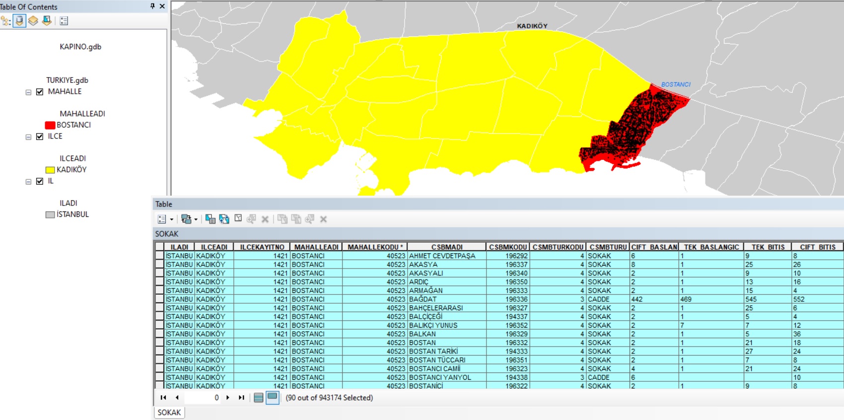 Seçerek Adres Giriş