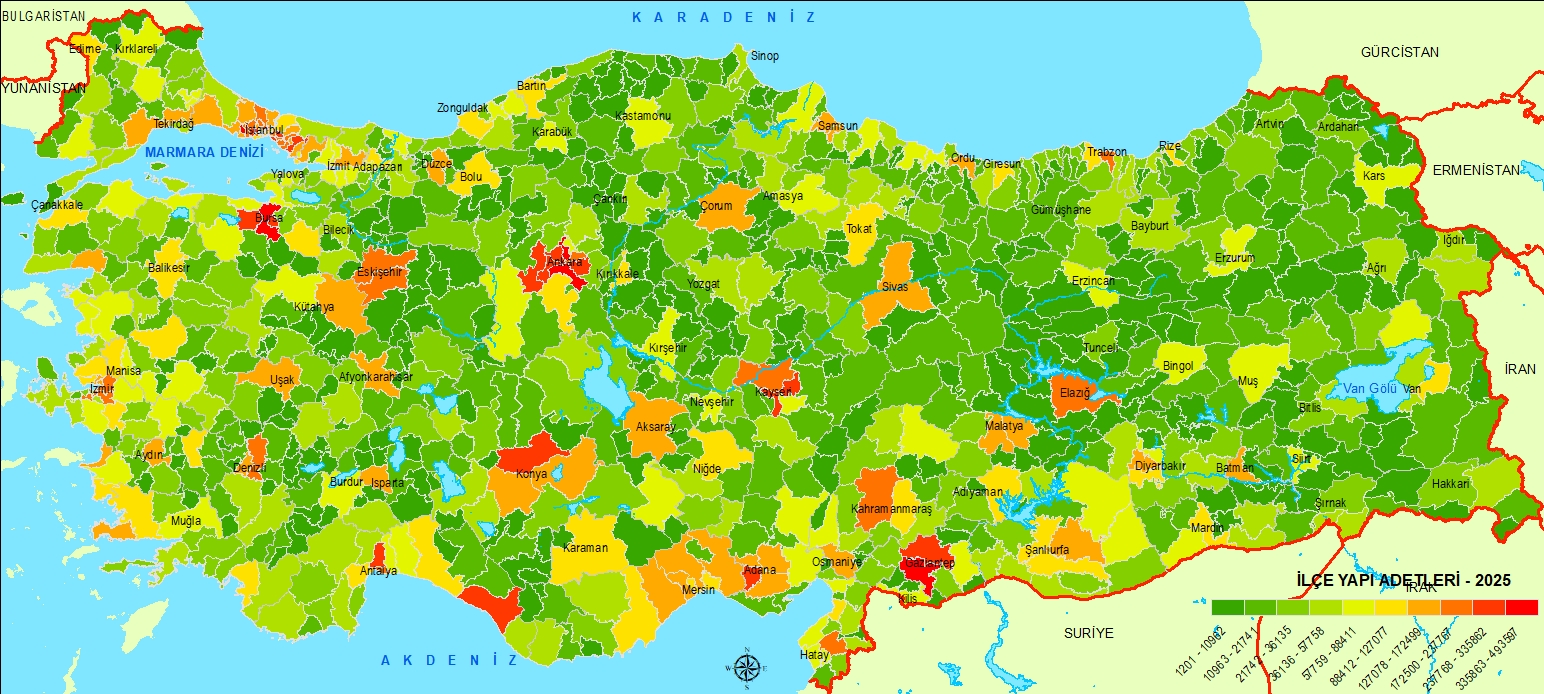 İlçe Konut Sayısı Haritası