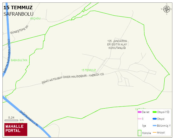 15 TEMMUZ Mahallesi Haritası | Detaylı Köy ve Mahalle Görünümü