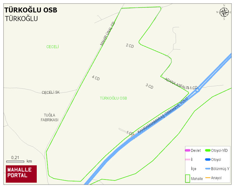 TÜRKOĞLU OSB Mahallesi Haritası | Detaylı Köy ve Mahalle Görünümü