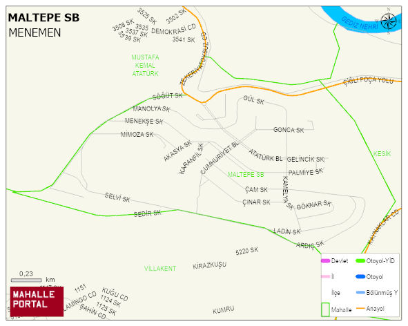 MALTEPE SB Mahallesi Haritası | İnteraktif Köy ve Mahalle Sınırları
