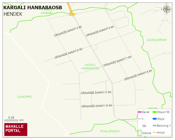 KARGALI HANBABAOSB Mahallesi Haritası | Uydu Görüntüsü ve Harita Detayları