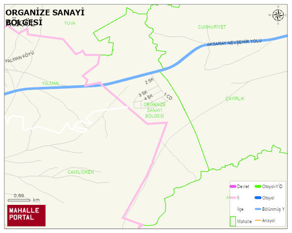 ORGANİZE SANAYİ BÖLGESİ Mahallesi Haritası | Uydu Görüntüsü ve Harita Detayları
