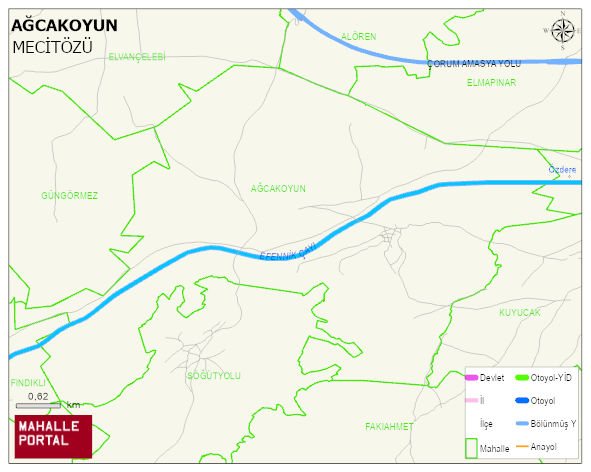 AĞCAKOYUN Köyü Haritası | İnteraktif Köy ve Mahalle Sınırları