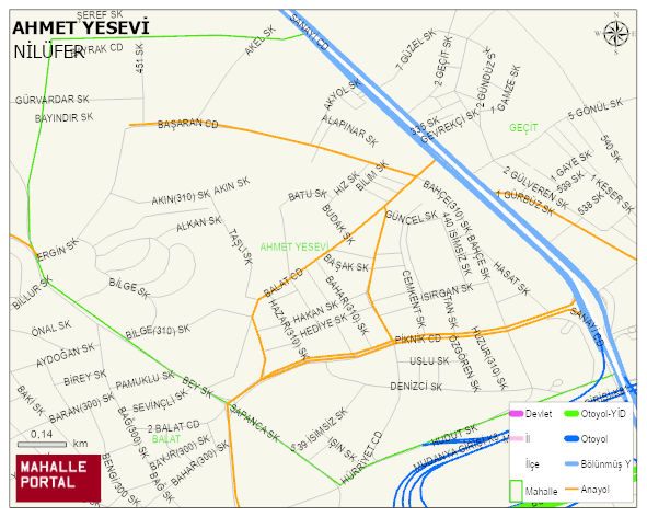 AHMET YESEVİ Mahallesi Haritası | Uydu Görüntüsü ve Harita Detayları