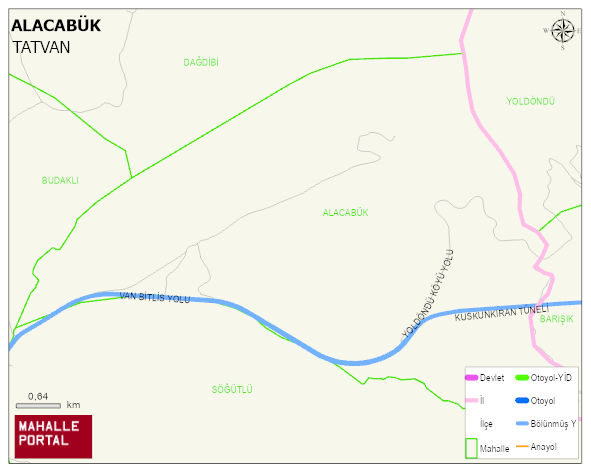 ALACABÜK Köyü Haritası | Coğrafi Yapı ve Detaylı Haritası