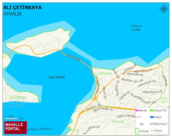 ALİ ÇETİNKAYA Mahallesi Haritası | İnteraktif Köy ve Mahalle Sınırları