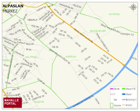 ALPASLAN Mahallesi Haritası | İnteraktif Köy ve Mahalle Sınırları