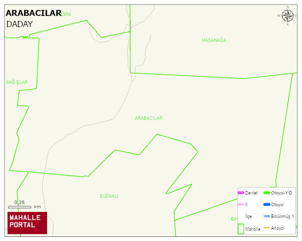 ARABACILAR Köyü Haritası | Mahalle Sokak Haritası