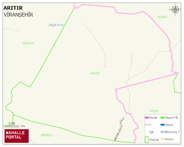 ARITIR Mahallesi Haritası | Mahalle ve Köy Sınırı