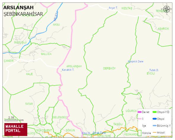 ARSLANŞAH Köyü Haritası | Mahalle Sokak Haritası