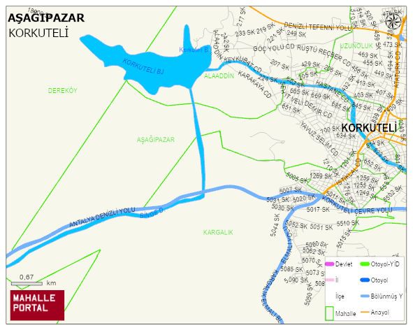 AŞAĞIPAZAR Mahallesi Haritası | Coğrafi Yapı ve Detaylı Haritası