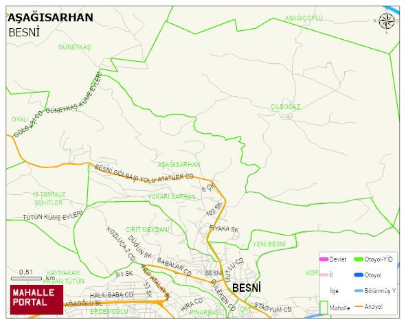 AŞAĞISARHAN Mahallesi Haritası | Coğrafi Yapı ve Detaylı Haritası