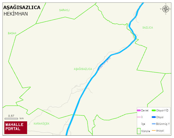AŞAĞISAZLICA Mahallesi Haritası | Mahalle Sokak Haritası