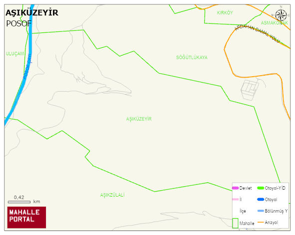 AŞIKÜZEYİR Köyü Haritası | İnteraktif Köy ve Mahalle Sınırları