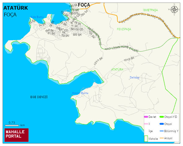 ATATÜRK Mahallesi Haritası | Coğrafi Yapı ve Detaylı Haritası