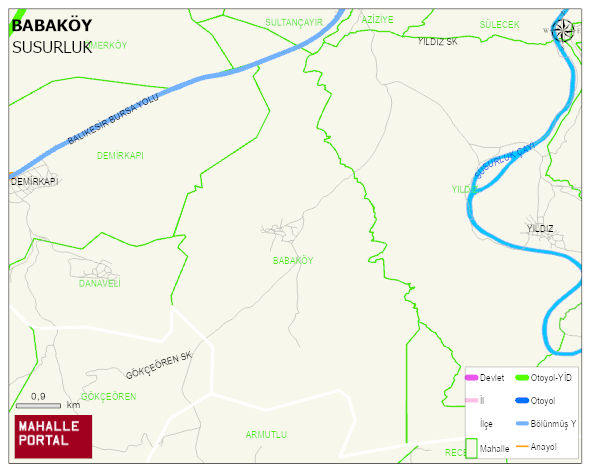 BABAKÖY Mahallesi Haritası | Detaylı Köy ve Mahalle Görünümü