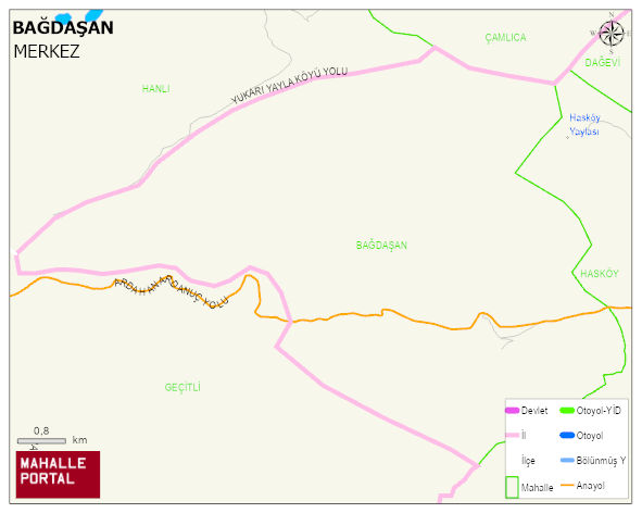 BAĞDAŞEN Köyü Haritası | Uydu Görüntüsü ve Harita Detayları
