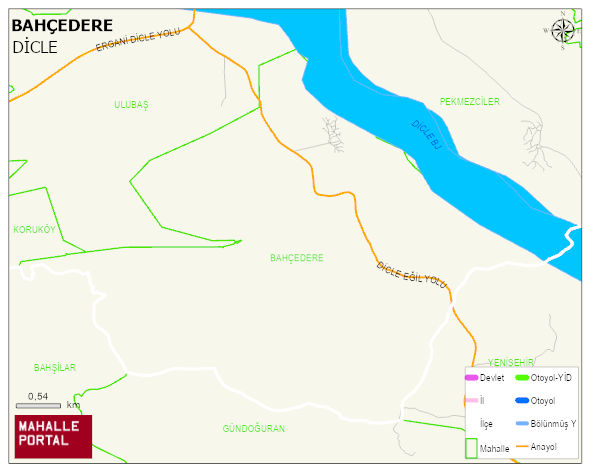 BAHÇEDERE Mahallesi Haritası | Güncel Mahalle ve Köy Haritası
