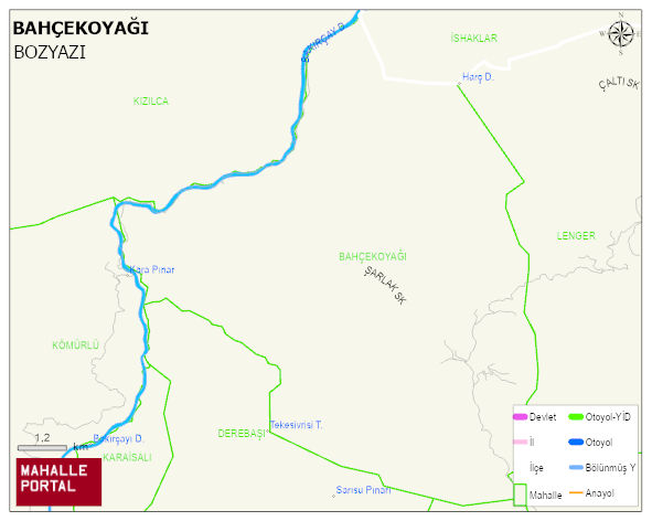 BAHÇEKOYAĞI Mahallesi Haritası | Mahalle Sokak Haritası