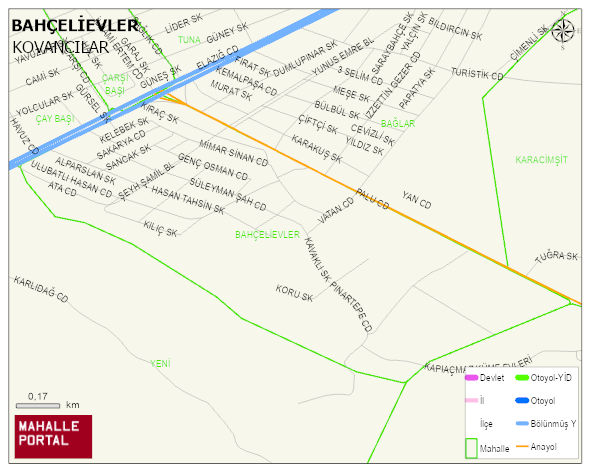 BAHÇELİEVLER Mahallesi Haritası | İnteraktif Köy ve Mahalle Sınırları
