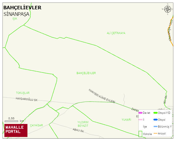 BAHÇELİEVLER Mahallesi Haritası | Mahalle ve Köy Sınırı