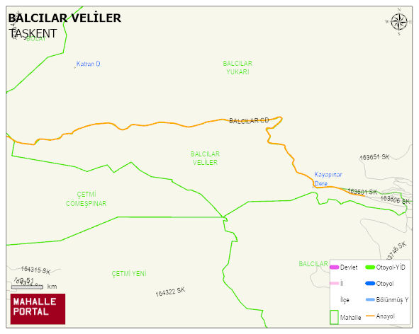 BALCILAR VELİLER Mahallesi Haritası | Mahalle ve Köy Sınırı