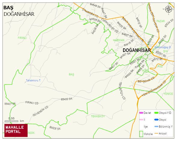 BAŞ Mahallesi Haritası | Uydu Görüntüsü ve Harita Detayları