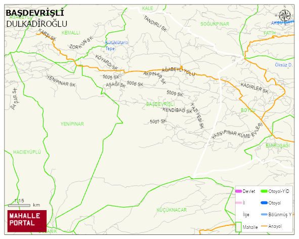 BAŞDEVRİŞLİ Mahallesi Haritası | Coğrafi Yapı ve Detaylı Haritası