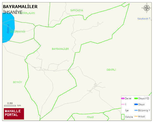 BAYRAMALİLER Köyü Haritası | Güncel Mahalle ve Köy Haritası