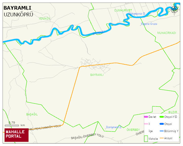 BAYRAMLI Köyü Haritası | Detaylı Köy ve Mahalle Görünümü