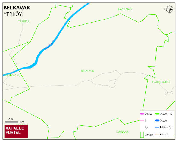 BELKAVAK Köyü Haritası | Mahalle ve Köy Sınırı