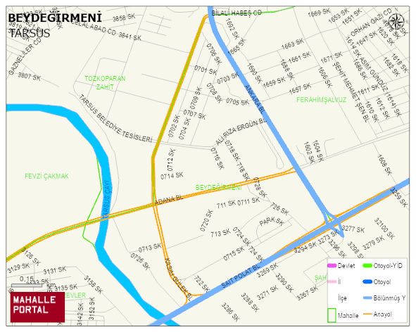 BEYDEĞİRMENİ Mahallesi Haritası | İnteraktif Köy ve Mahalle Sınırları