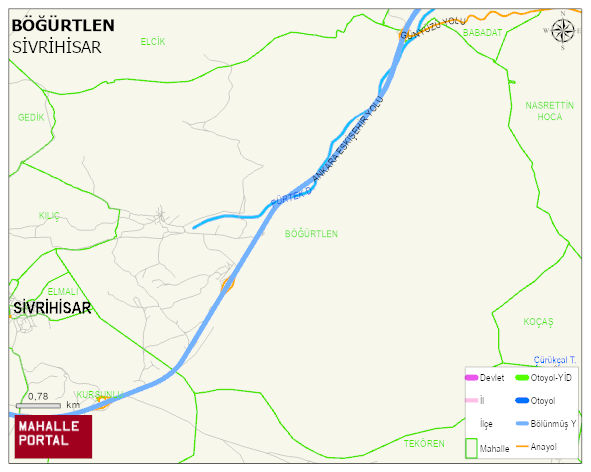 BÖĞÜRTLEN Mahallesi Haritası | Mahalle Sokak Haritası