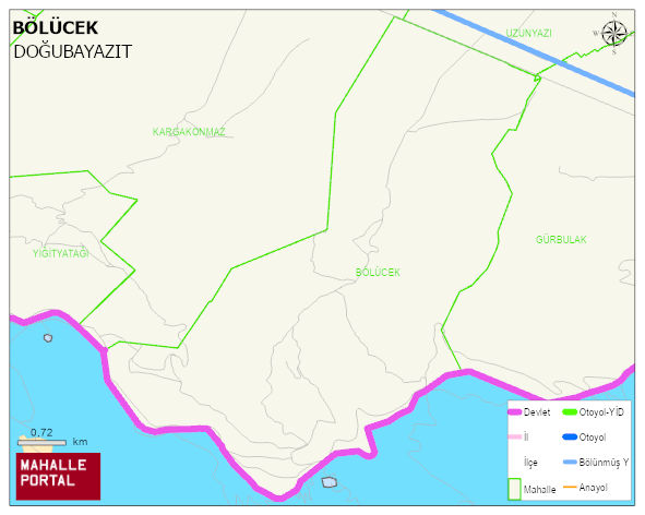 BÖLÜCEK Köyü Haritası | İnteraktif Köy ve Mahalle Sınırları