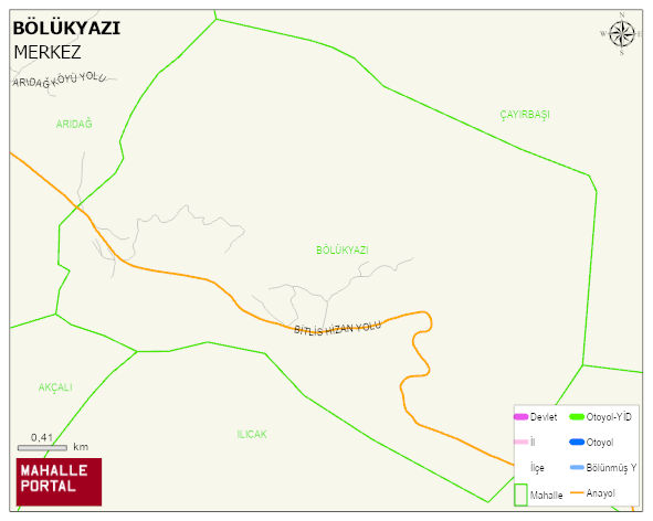 BÖLÜKYAZI Köyü Haritası | Güncel Mahalle ve Köy Haritası