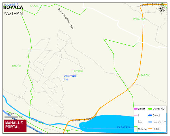 BOYACA Mahallesi Haritası | Detaylı Köy ve Mahalle Görünümü